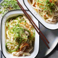 Coconut and turmeric chicken noodle salad.