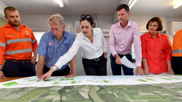 Queensland Premier Annastacia Palaszczuk in Mackay outlining Labor's plans for the Bruce Highway.