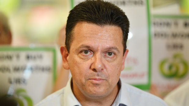 Waging war on Woolworths: Nick Xenophon.