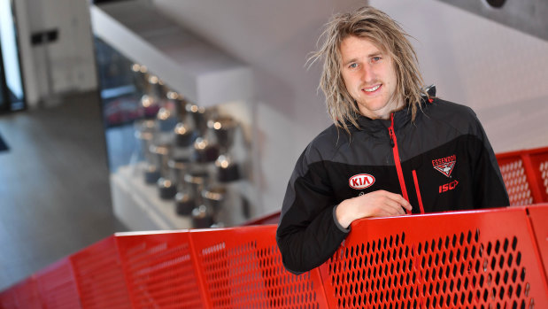 Dyson Heppell will lead the Bombers again in 2018.