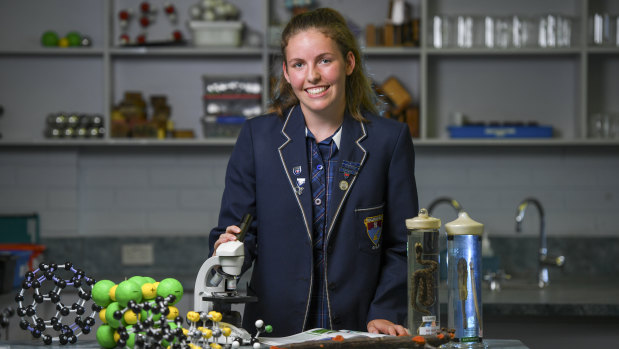 Year 10 Avila College student Beatrice van Rest is passionate about science