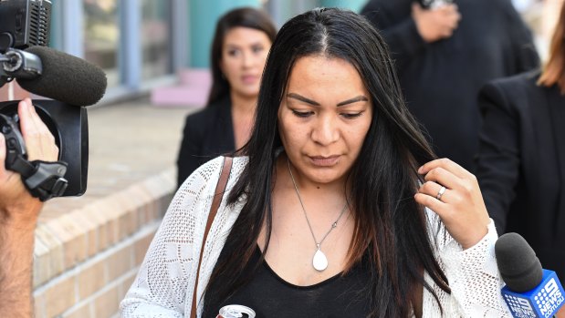  Fakaha Ki Malinda Moufferrige leaves court on Thursday.