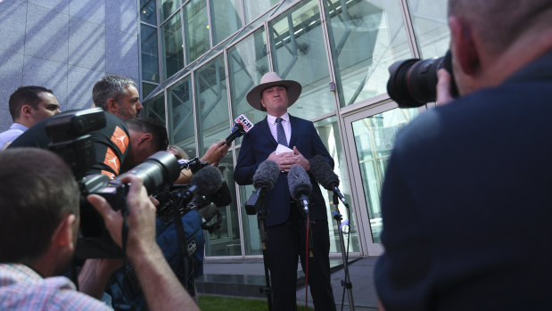 Barnaby Joyce came out swinging on Friday.