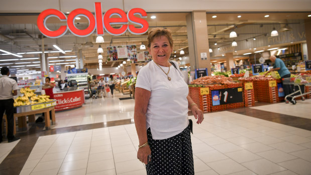 Coles shopper Wendy Prendegast