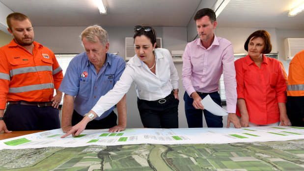 Ms Palaszczuk in Mackay outlining Labor's plans for the Bruce Highway.