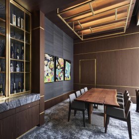 Private dining room for eight.