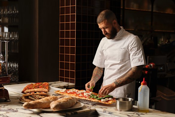 Pizza chef Alessandro Penna.