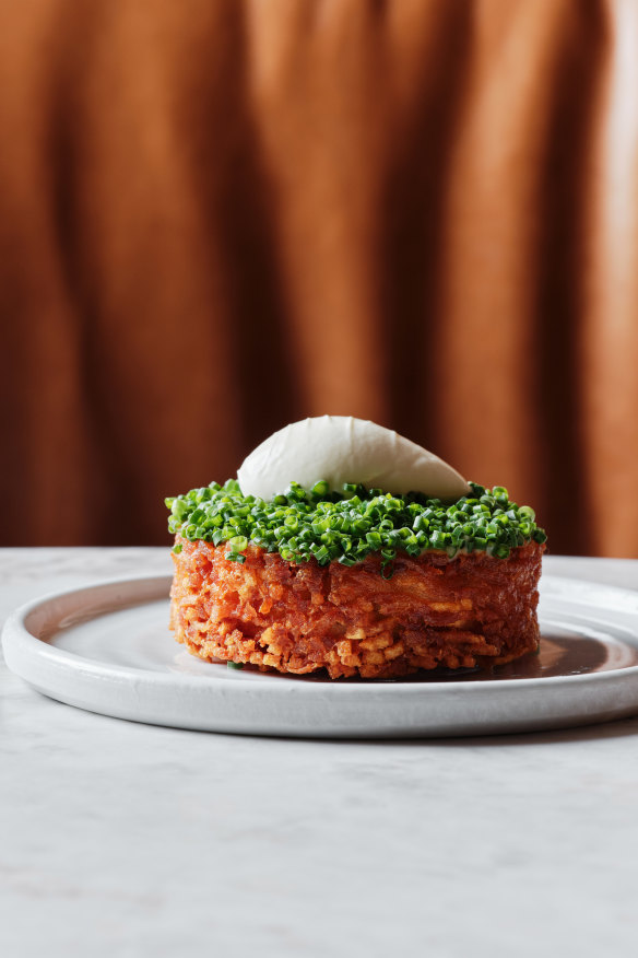 Potato rosti.