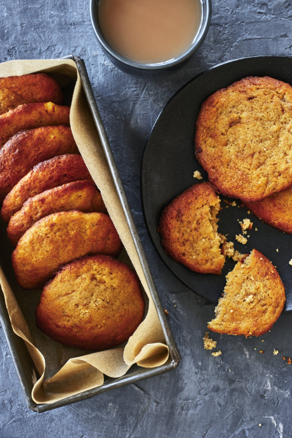 Adam Liaw’s banana biscuits.