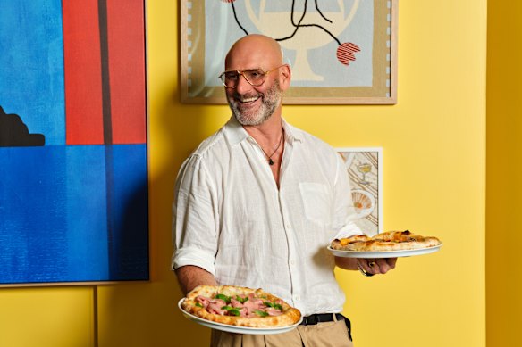Chef-restaurateur Alessandro Pavoni at Pizza'Mare.