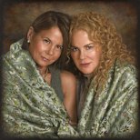 Archibald Prize 2025 finalist Jaq Grantford’s Sisters, oil on canvas, 167.5 x 167.5cm. Sitters: Antonia Kidman and Nicole Kidman.