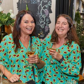 Podcast duo Claire Isaac and Lisa Sinclair.