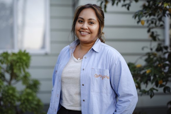 Jessica Mauboy stars as Aunty Cressida in the film Windcatcher.