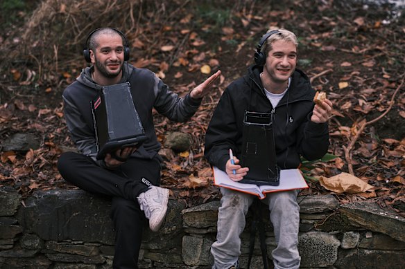 Danny and Michael Philippou on the set of Bring Her Back.