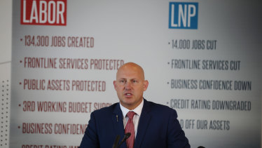 Treasurer Curtis Pitt releasing Labor's costings on Thursday afternoon.