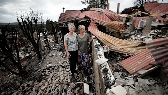 Deborah Naeve and partner Ingrid Mitchell return to their home in Tathra