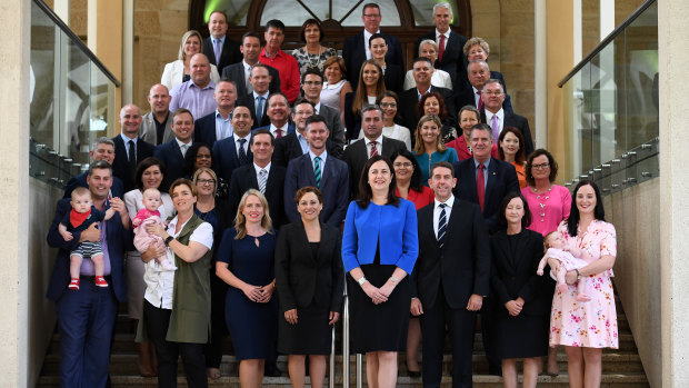Queensland Labor's caucus has 25 men and 23 women.
