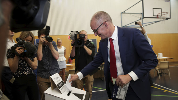 Jay Weatherill cast his vote on Saturday at a local school. But his survival is no 'slam dunk' asking voters to grant Labor a staggering fifth straight term.