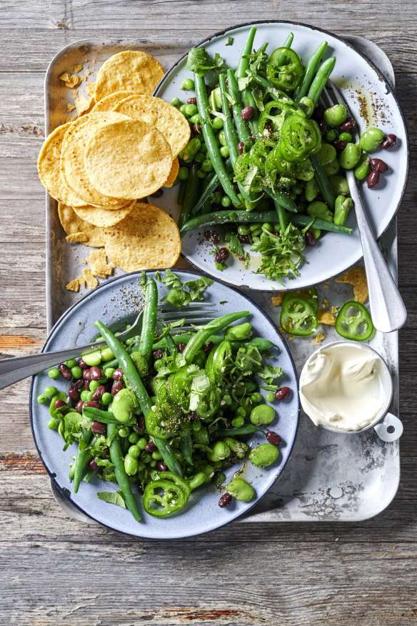 Serve this simple salad with corn chips and sour cream.