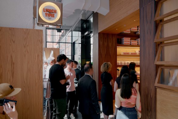 Hector’s Deli’s sleek new site on Little Collins Street.