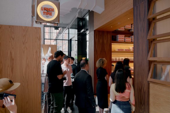 Hector’s Deli’s sleek new site on Little Collins Street.