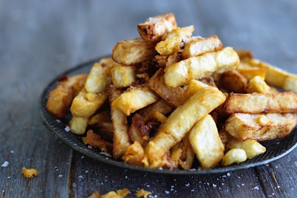 Danielle Alvarez’s golden home-made hot chips.