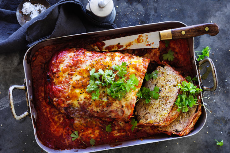 Parmigiana meatloaf.