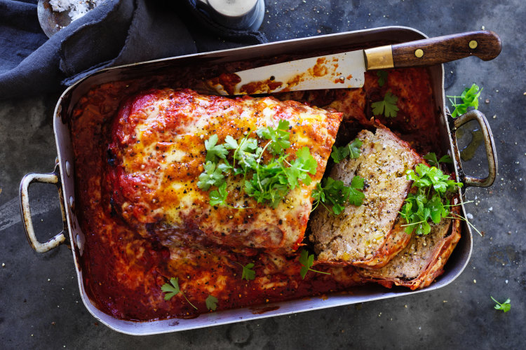 Parmigiana meatloaf.