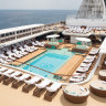 The ship’s pool deck.