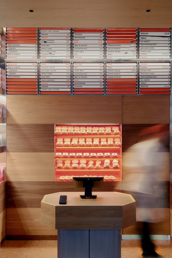 Inside the new shop.