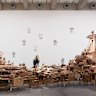 Reflections/Habitations,  a new sculpture by husband-and-wife duo Isabel and Alfredo Aquilizan. 