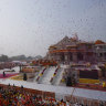 Modi hails era of ‘harmony’ at opening of Hindu temple built on razed mosque