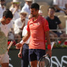 Novak Djokovic advances to French Open final after Carlos Alcaraz cramps up