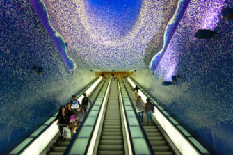 Toledo metro station, Naples.