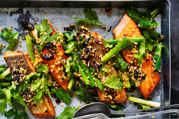 Adam Liaw’s typhoon shelter salmon.