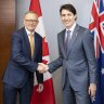 Albanese in slightly awkward meeting with Canadian counterpart Trudeau