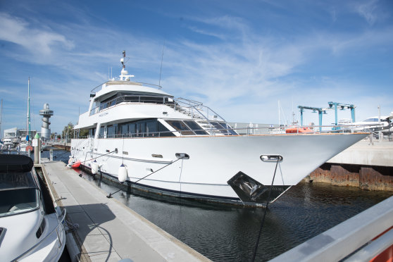 Eagle One, a 28 metre yacht owned by David McAuliffe's family