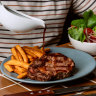Steak is available in three cuts.