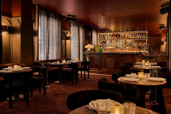 The upstairs bar.