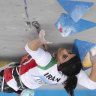 A climb without a hijab sparks fears for Iranian athlete