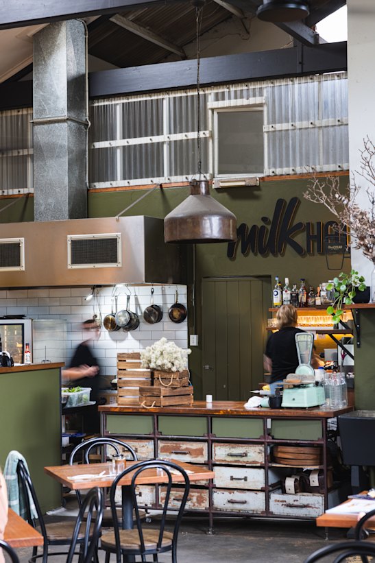 The Milk Haus kitchen. 