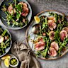 Dial up the umami in this warm lamb salad by roasting broccolini with chilli, anchovy and lemon butter.
