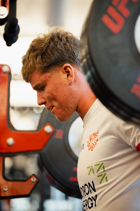 Hamish Stewart trains in Las Vegas this week.