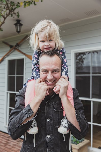 Jeremy Macvean has 50-50 shared care of his three daughters and ‘chunks’ his work in the days they are not with him.