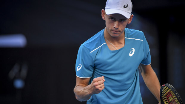 Alex De Minaur has continued his promising form from the summer.