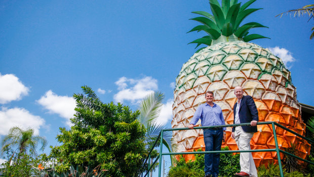 Big Pineapple owners Brad Rankin and Peter Kendall want to transform the ageing attraction.