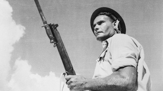 Hero shot: One of Tobruk’s “Black Rats”, Archibald Driscoll’s good looks made him a Hollywood poster boy.