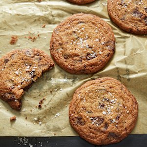Choc brown butter cookies.