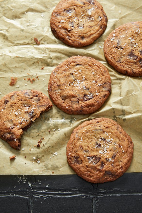 Choc brown butter cookies.