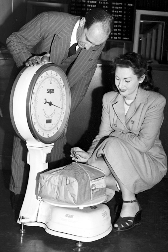 Back in the day: Soccer's version of The Ashes are weighed in Sydney in 1948. The 'Soccer Ashes' were contested by Australia and New Zealand between 1923 and 1954, but have been lost ever since.